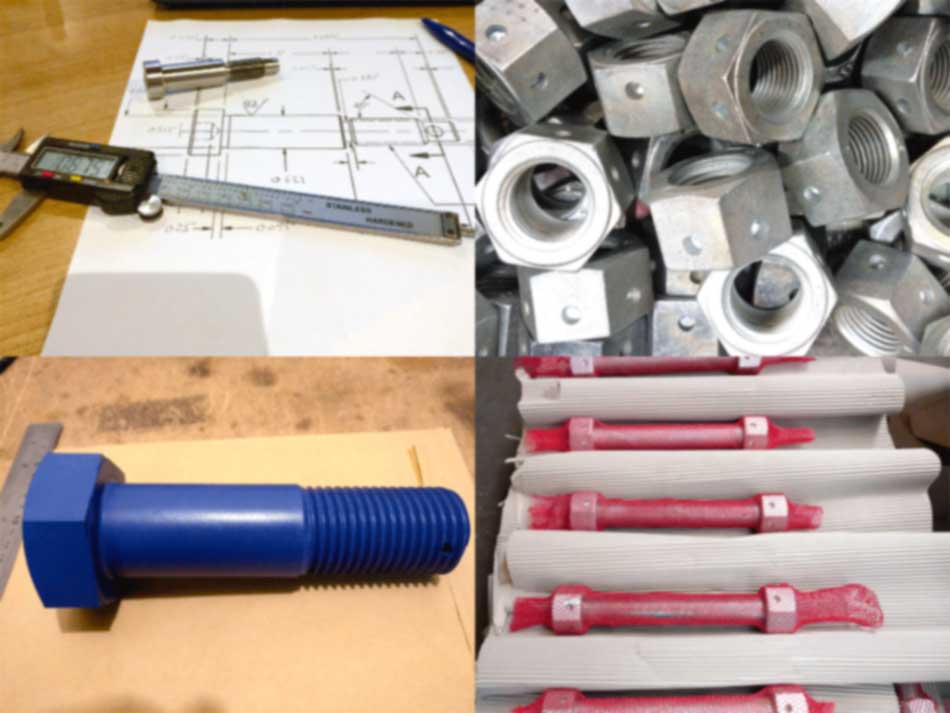 Array of stud bolts